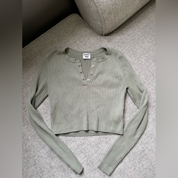 Sunday Best Tops - Aritzia Sunday Best Long Sleeve size M